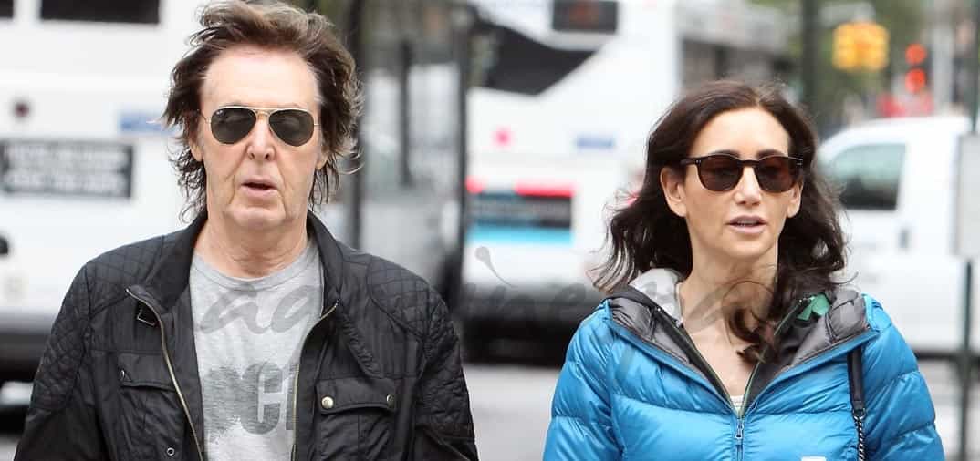 Paul McCartney y su esposa Nancy Shevell, en forma