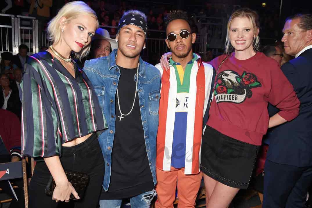 Poppy Delevingne, Neymar, Lewis Hamilton y Lara Stone