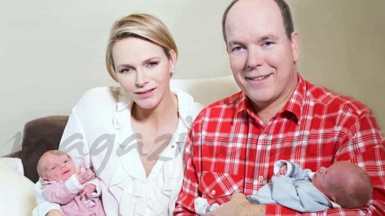 Alberto de Mónaco y Charléne presentan a sus mellizos