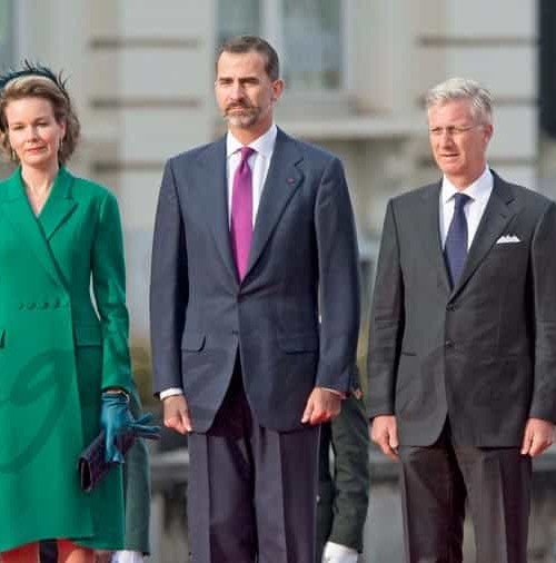 La elegancia de la reina Letizia en Bélgica