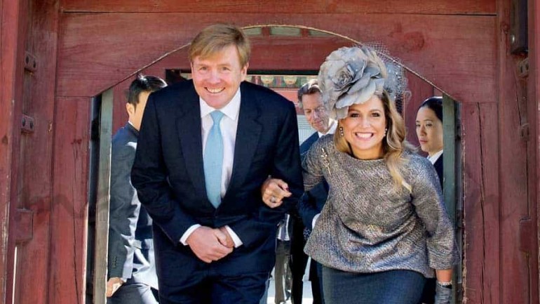 Los Reyes de Holanda en Seúl