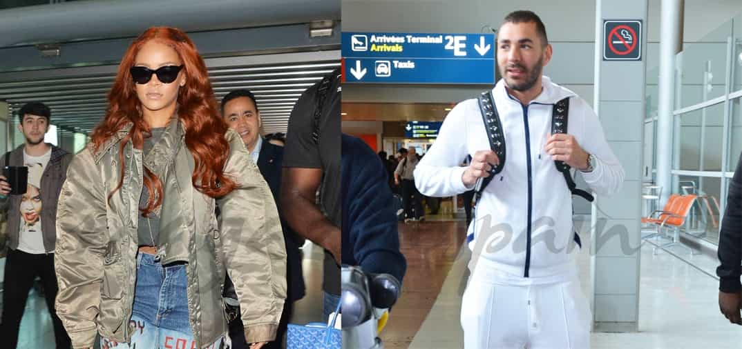 Benzema llega a París sin Rihanna