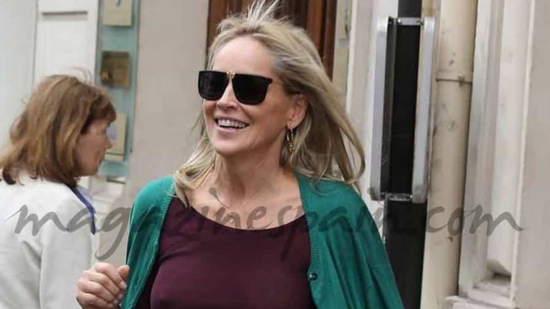Sharon Stone y su hijo Laird