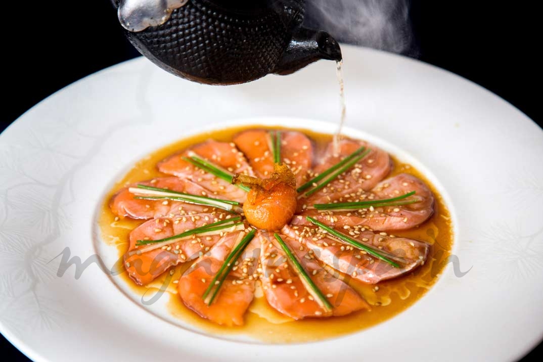 Sashimi de salmón - Nobu