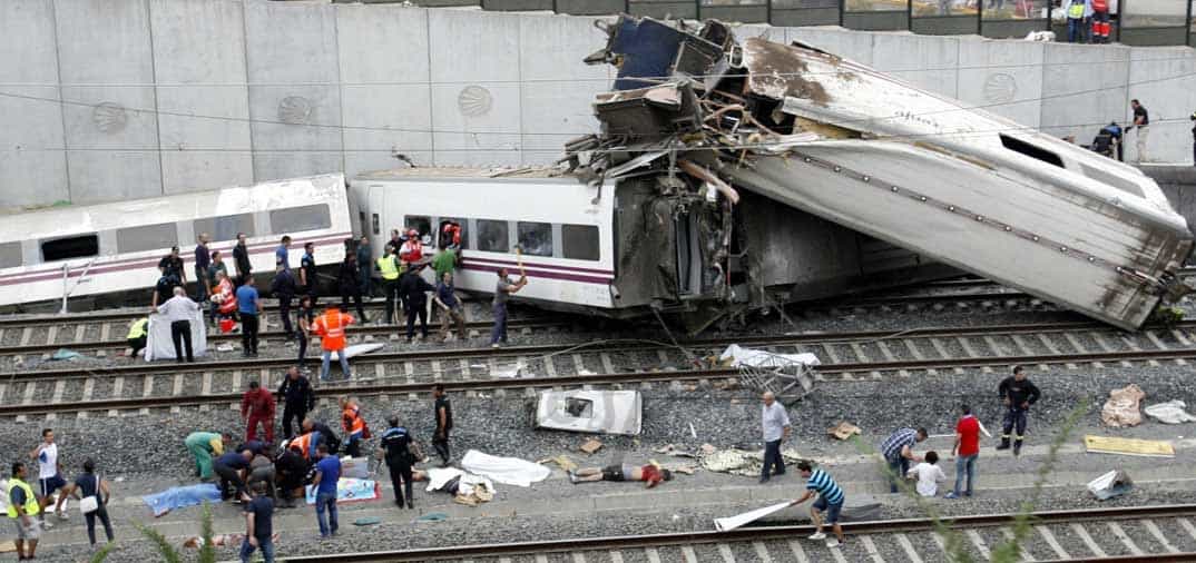 Dramático accidente de tren en Santiago