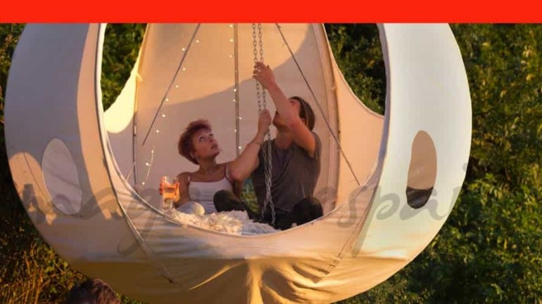 Tienda de campaña aérea