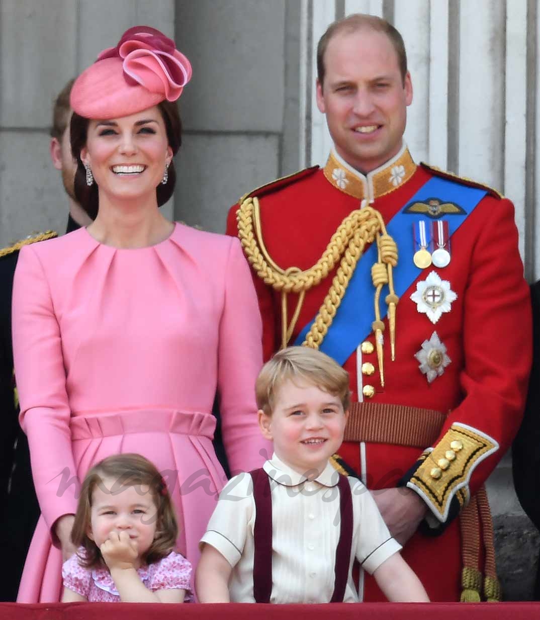 Duques de Cambridge y sus hijos George y Charlotte