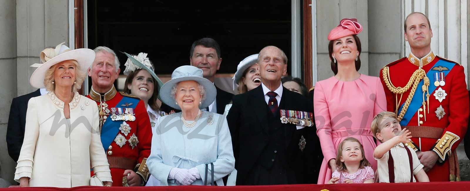 El príncipe George y la princesa Charlotte, protagonistas de la Trooping The Colour