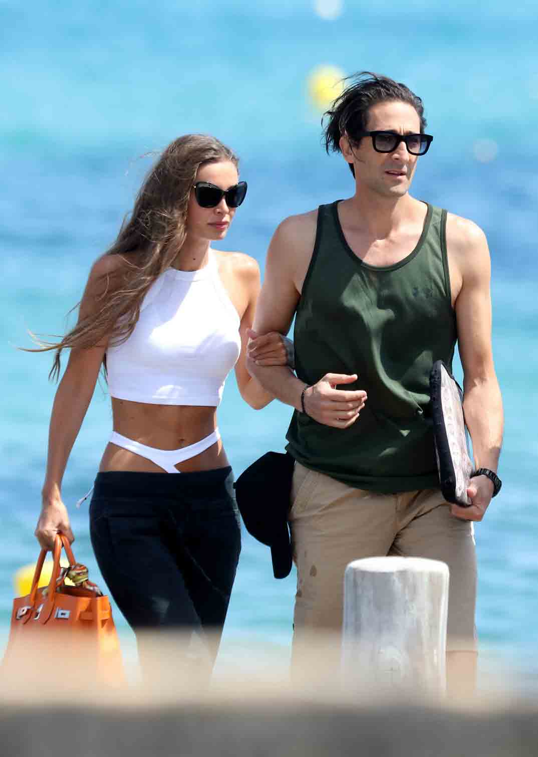 adrein brody y lara leto vacaciones en saint tropez