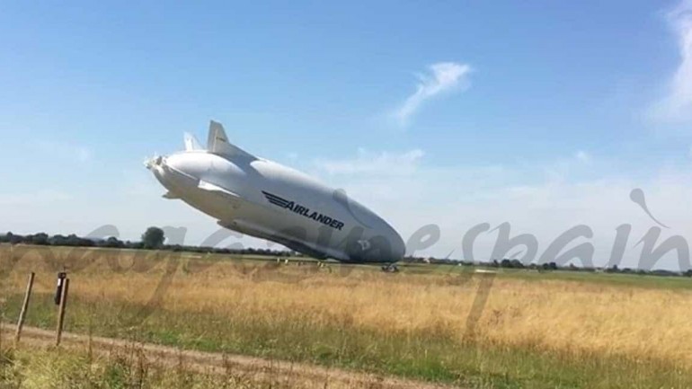 Se estrella el Airlander, el avión más grande del mundo