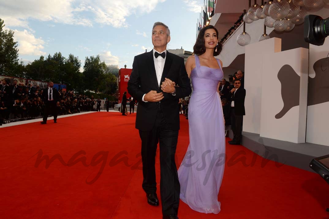George y Amal Clooney en Venecia