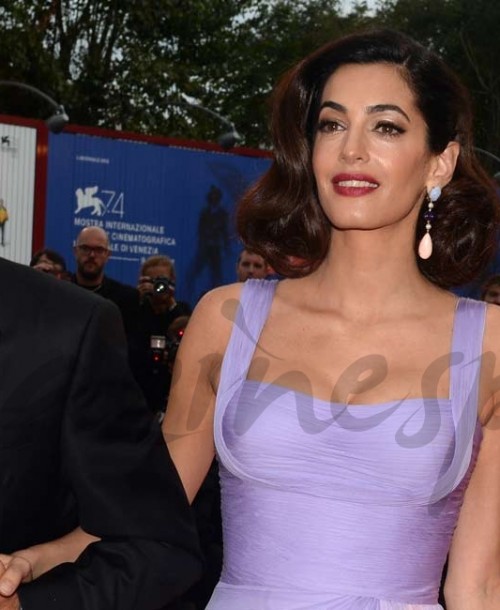 George y Amal Clooney, dos enamorados sobre la alfombra roja en Venecia