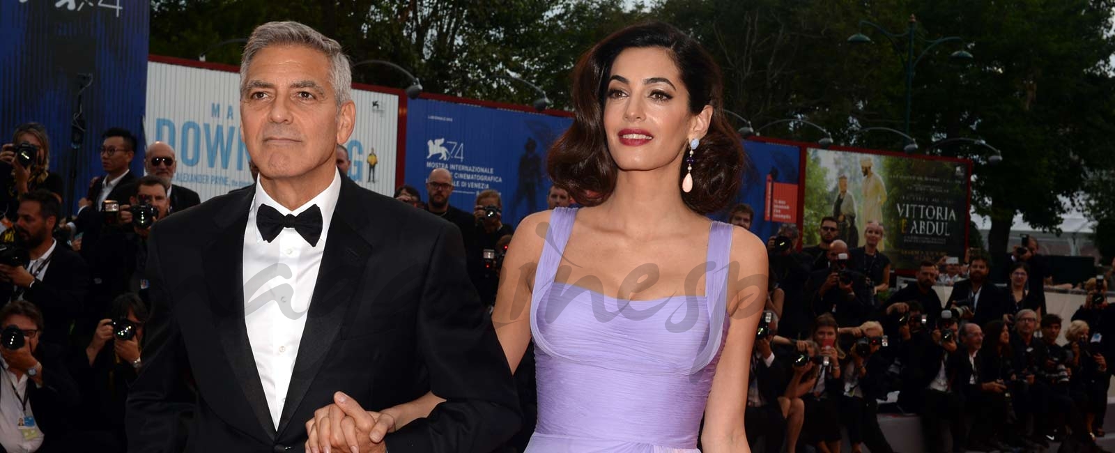 George y Amal Clooney, dos enamorados sobre la alfombra roja en Venecia