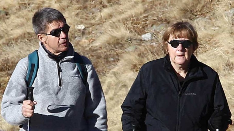 Ángela Merkel y su marido, eligen la montaña para pasar sus vacaciones