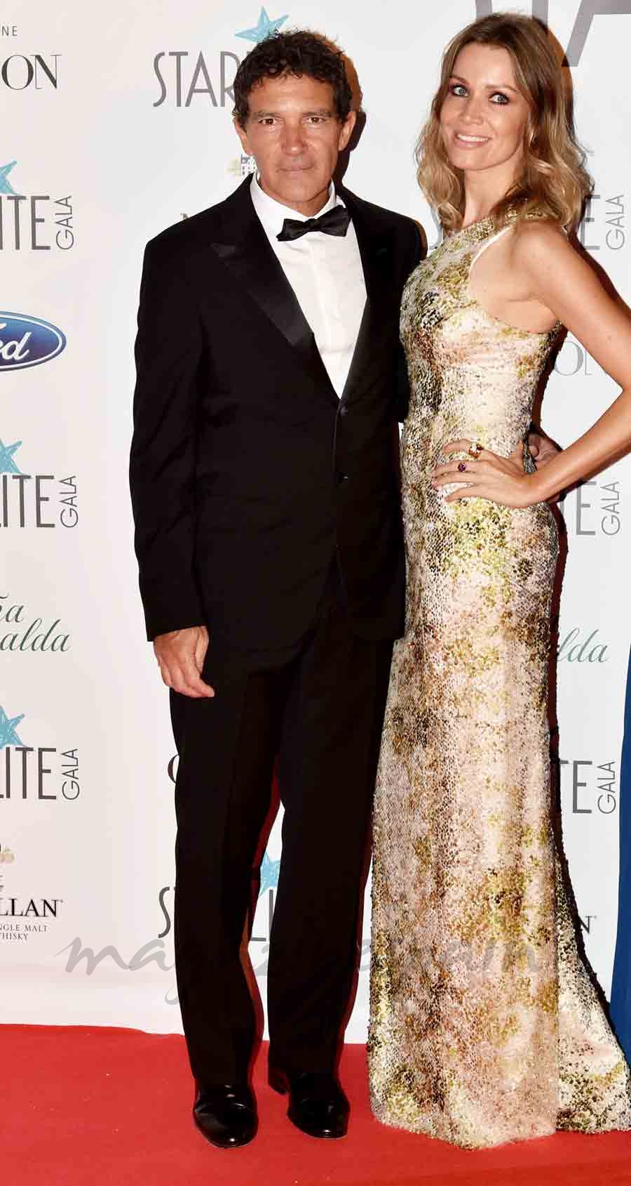 antonio banderas y nicole kimpel en la gala starlite