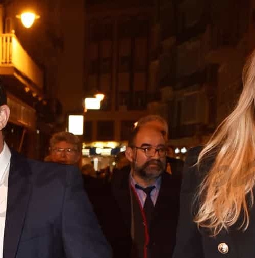 Antonio Banderas y Nicole Kimpel en la Semana Santa malagueña