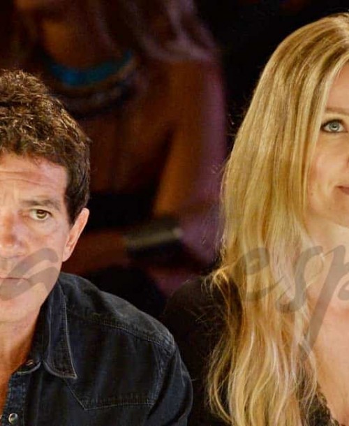 Antonio Banderas y Nicole Kimpel en la Miami Fashion Week