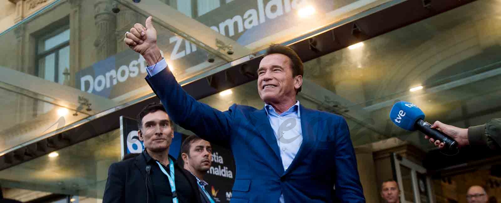 Arnold Schwarzenegger derrocha simpatía en el Festival de Cine de San Sebastián