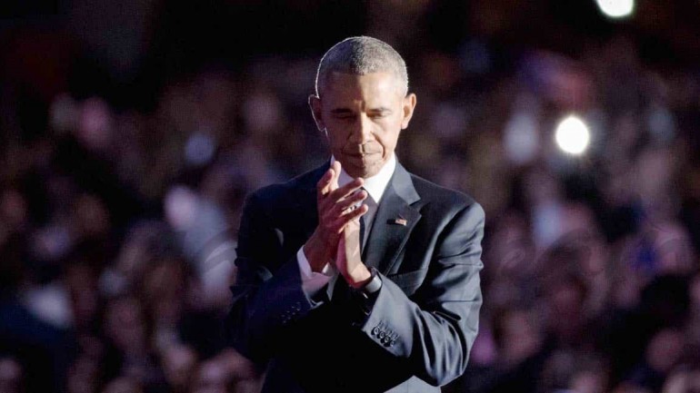 Emotiva despedida de Barack y Michelle Obama