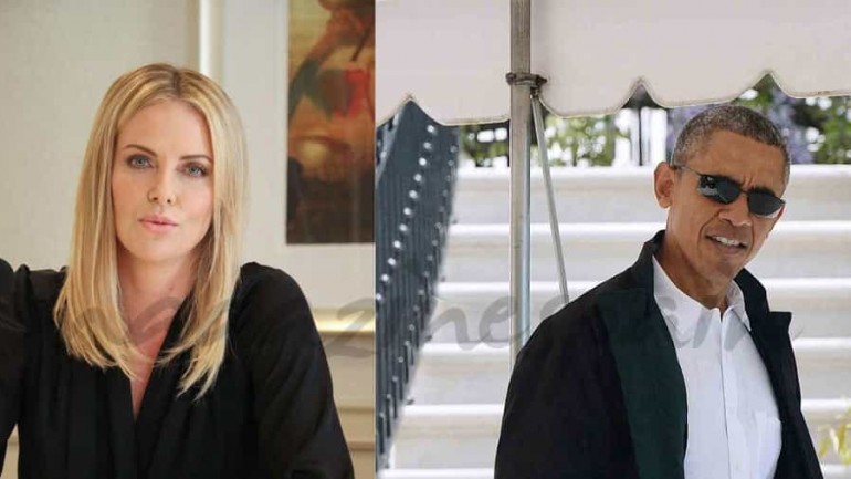 Charlize Theron invita a Barack Obama a un striptease