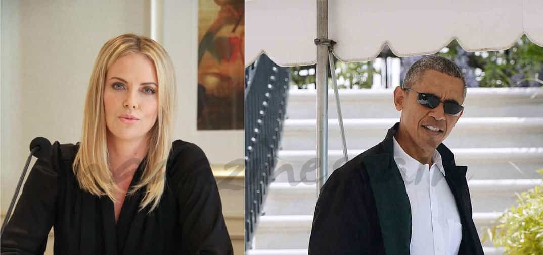 Charlize Theron invita a Barack Obama a un striptease