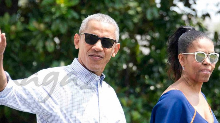 La familia Obama comienza sus vacaciones