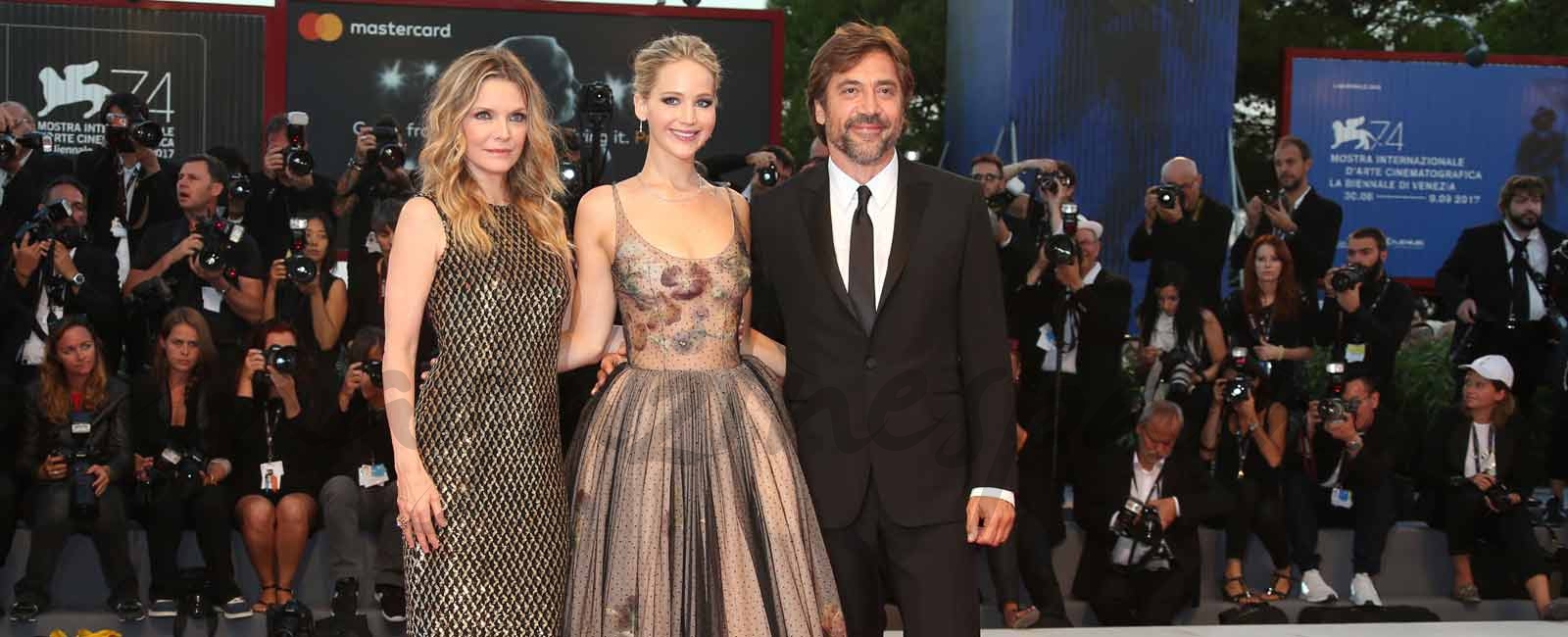 michelle pfeiffer, jennifer lawrence y javier bardem