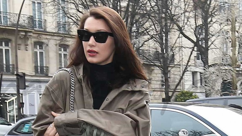 Bella Hadid street style en París
