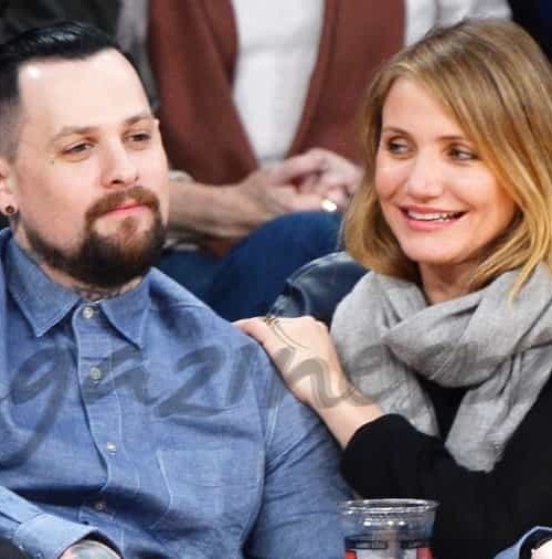 Cameron Díaz y Benji Madden “luna de miel” en el baloncesto