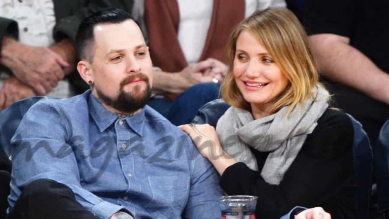 Cameron Díaz y Benji Madden «luna de miel» en el baloncesto