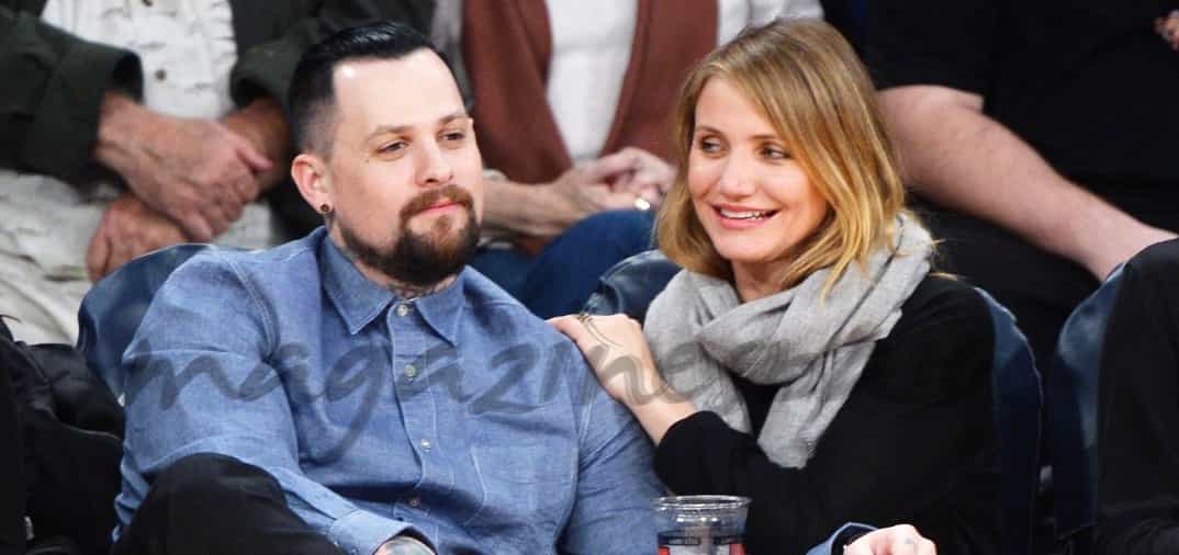 Cameron Díaz y Benji Madden “luna de miel” en el baloncesto