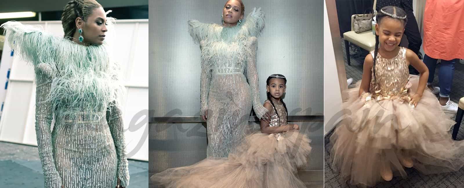 El vestido de princesa, de 11.000$, de la hija de Beyoncé en su primera alfombra roja