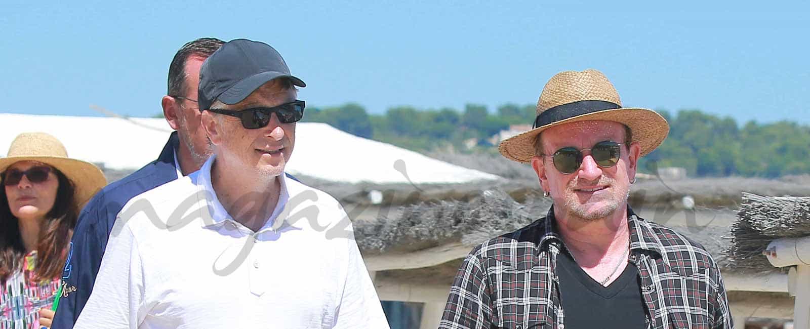 Bill Gates y Bono vacaciones en la Costa Azul