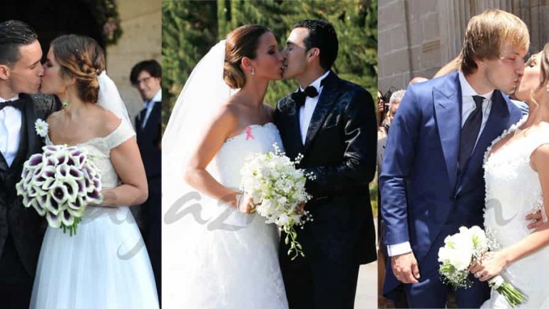 «Pleno» de bodas, en el mundo del fútbol