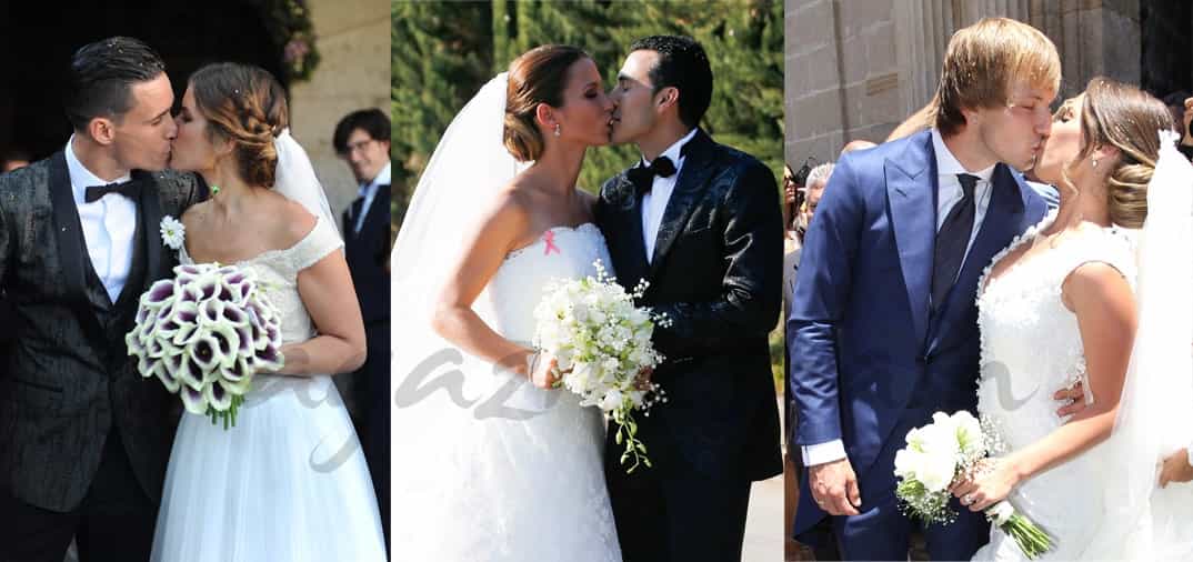 «Pleno» de bodas, en el mundo del fútbol