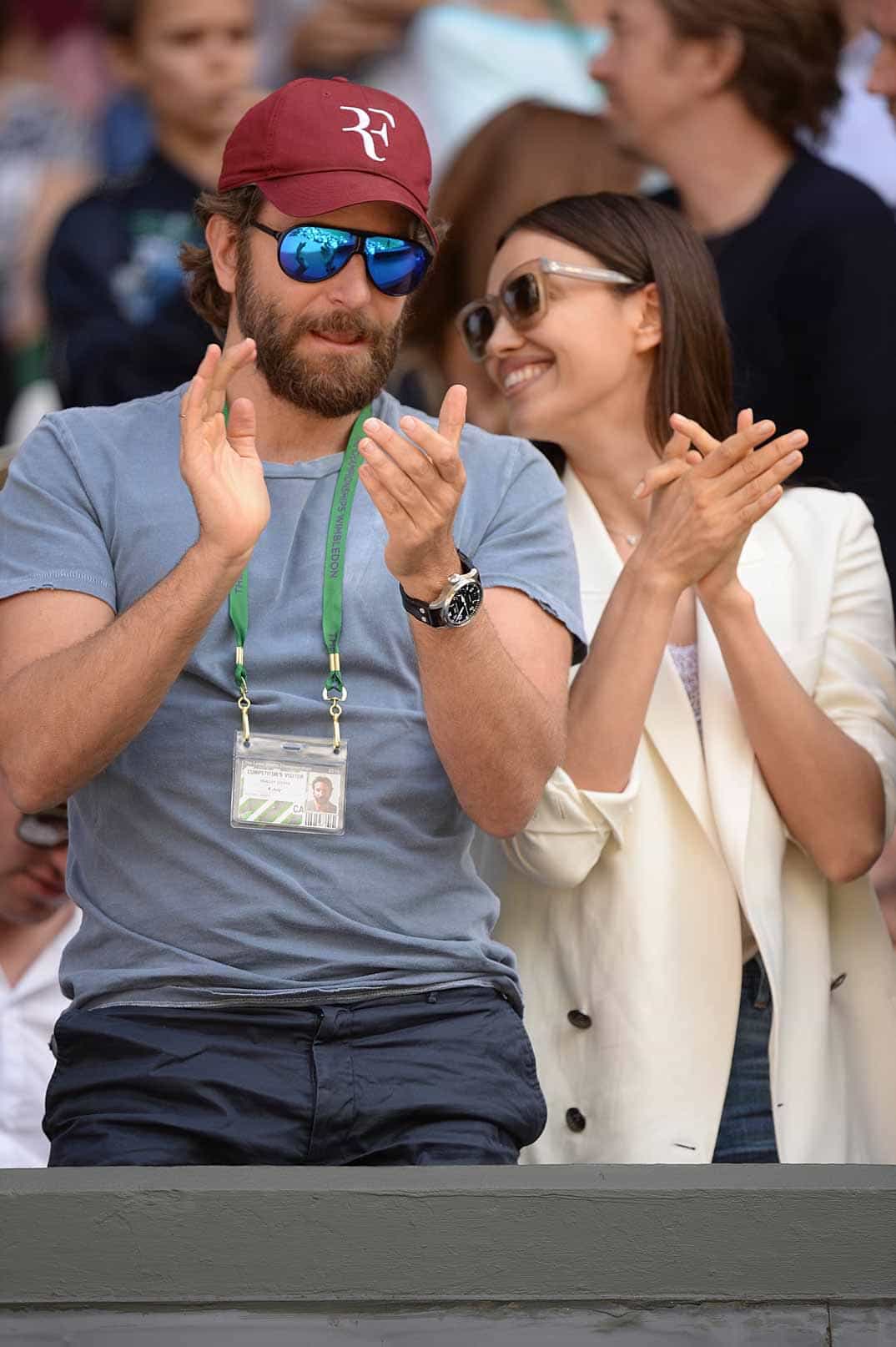 bradley cooper e irina shayk amor en wimbledon