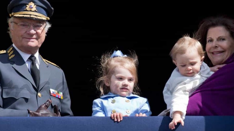 Las nietas del rey Carlos Gustavo de Suecia, protagonistas de su cumpleaños