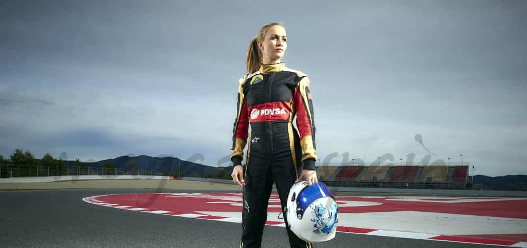 Carmen Jordá, piloto de desarrollo de la escudería Lotus F1 Team