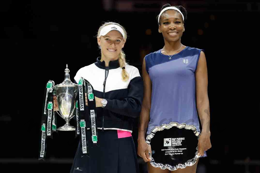 caroline wozniacki y serena williams finalistas en singapur