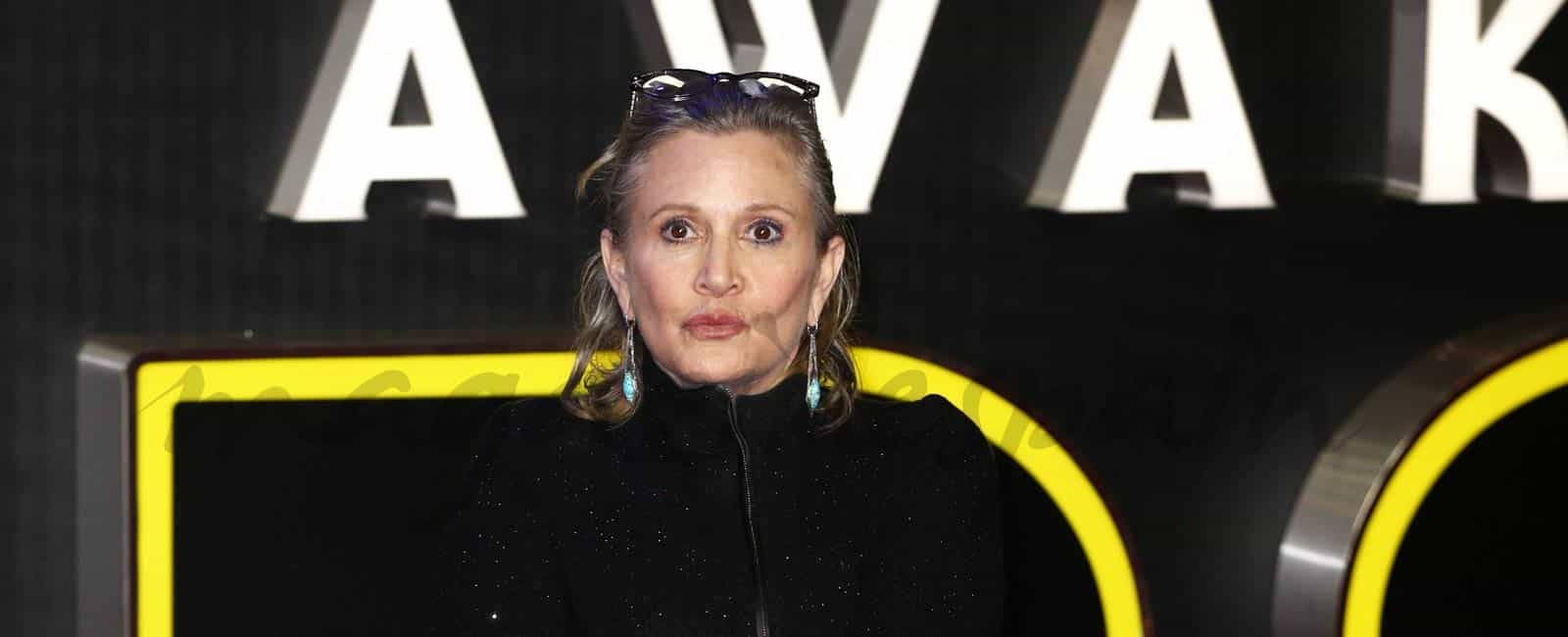 Carrie Fisher, la princesa Leia de La guerra de las galaxias, en estado crítico
