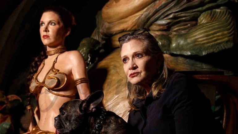Carrie Fisher se reencuentra con la Princesa Leia
