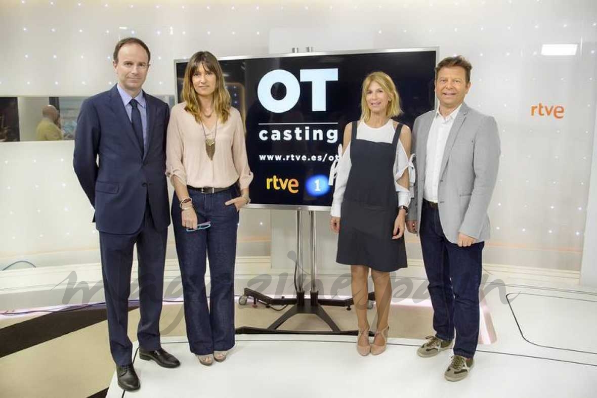 Toni Sevilla, Noemí Galera, María José Bultó y Tinet Rubira durante la presentación de OT rtve