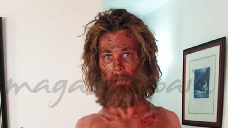 Chris Hemsworth irreconocible