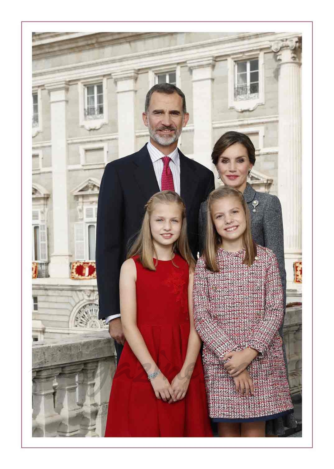 Felicitación de Navidad de Sus Majestades los Reyes. Fotografía de Sus Majestades los Reyes, Su Alteza Real la Princesa de Asturias y Su Alteza Real la Infanta Doña Sofía © Casa S.M. El Rey