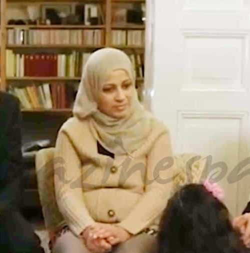 George Clooney y su esposa Amal, con los refugiados sirios