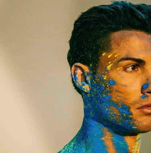 Cristiano Ronaldo se apunta a la moda del “body painting”