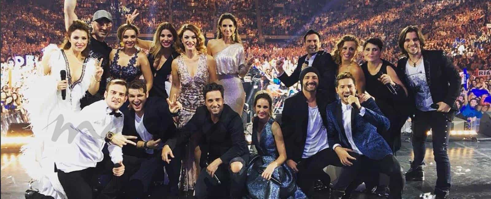 El concierto «OT: El Reencuentro»… Las imágenes más comentadas de «la cobra» de David Bisbal a Chenoa