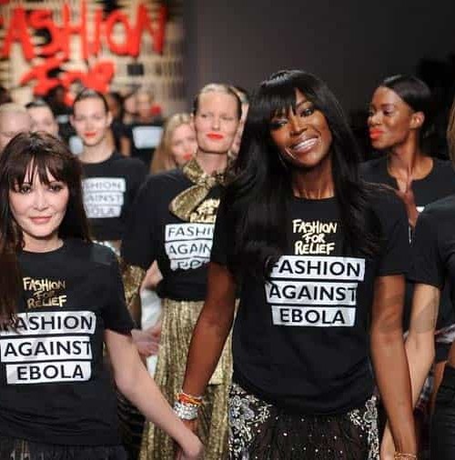 Famosas solidarias desfilan en la “Fashion for Relief” contra el Ébola