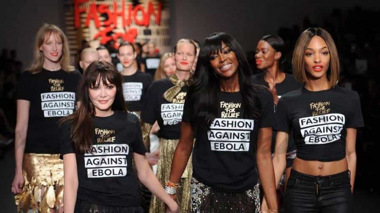 Famosas solidarias desfilan en la “Fashion for Relief” contra el Ébola