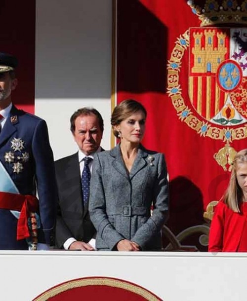 Los Reyes y sus hijas celebran el Día de la Fiesta Nacional